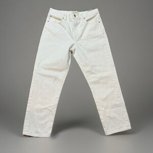 Tory Burch White Denim Jeans Size‎ 29 Straight Leg Casual Everyday Style